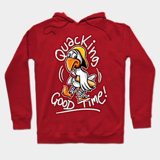 Funny Cricketer Duck -Funny Cricket Fans Hoodie